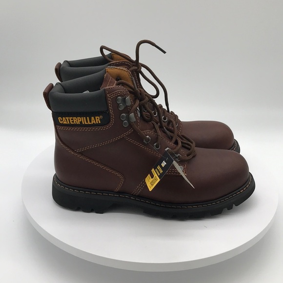 Caterpillar Mens  Brown Leather Boots size 9 US
